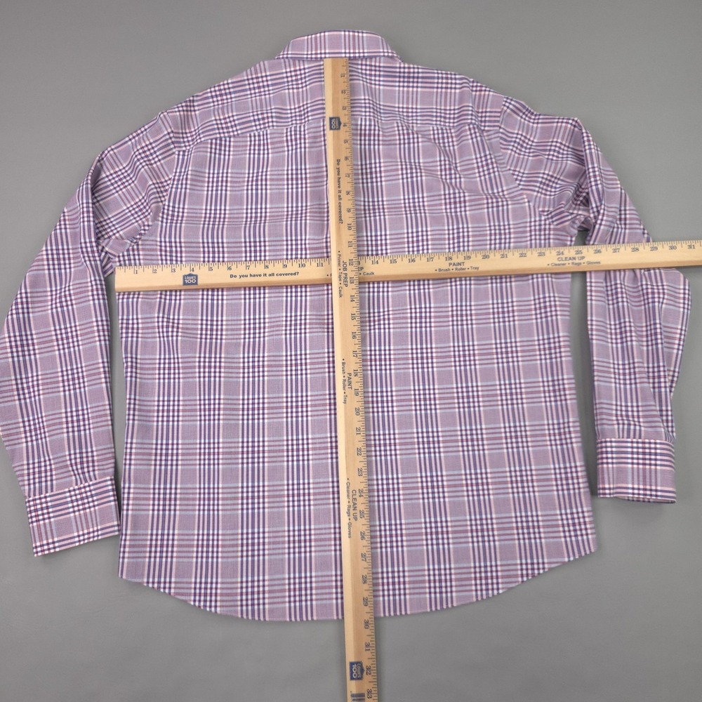 UNTUCKit Shirt Mens XL Red Glen Plaid Reventon Long Sleeve Wrinkle Free Cotton - Picture 8 of 13